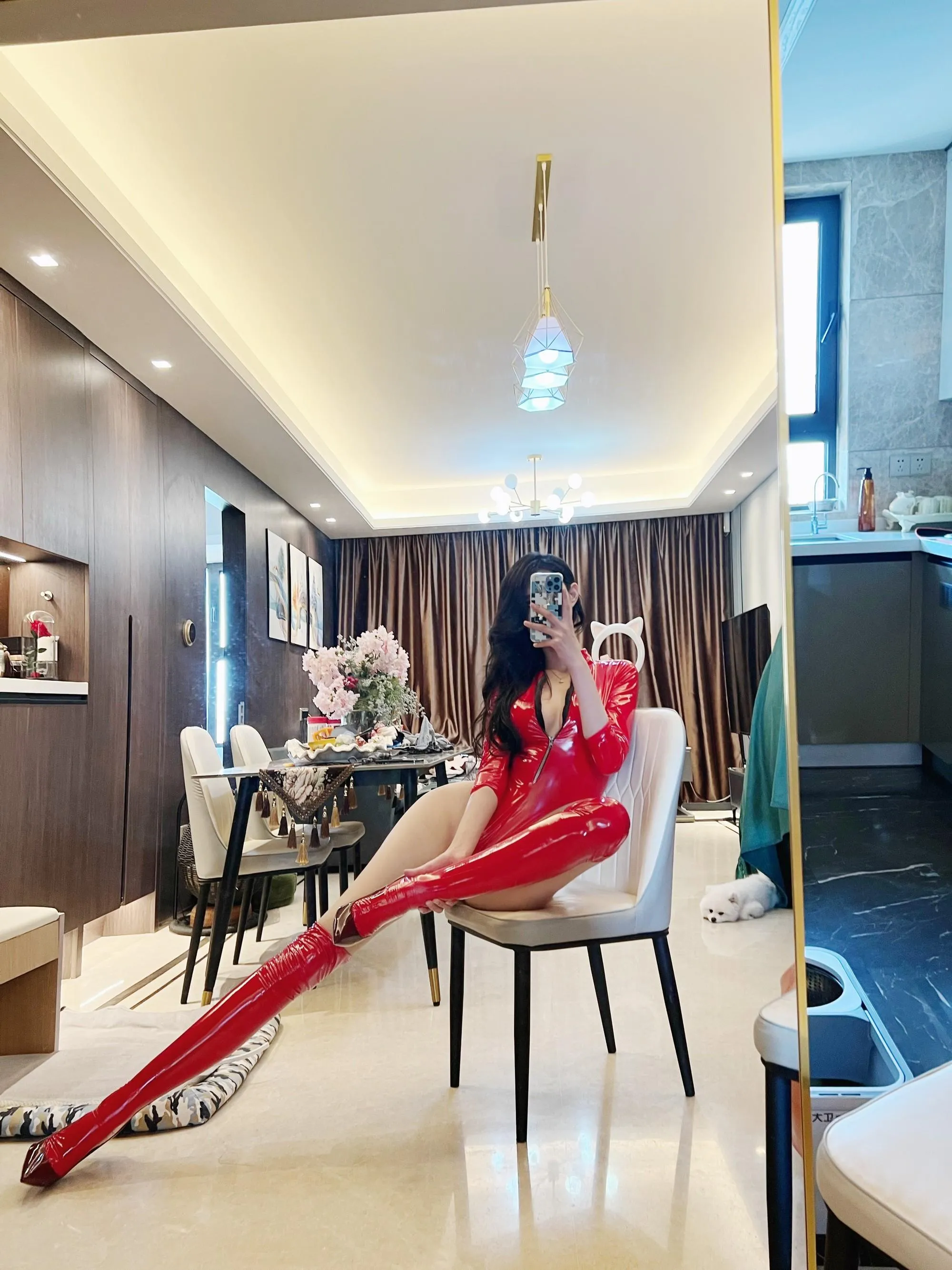 NO.022 葛征GEZHENG – 大红皮衣真飒 [20P]插图8